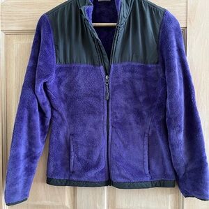 Danskin Now Women's Fleece Jacket in Purple and Black